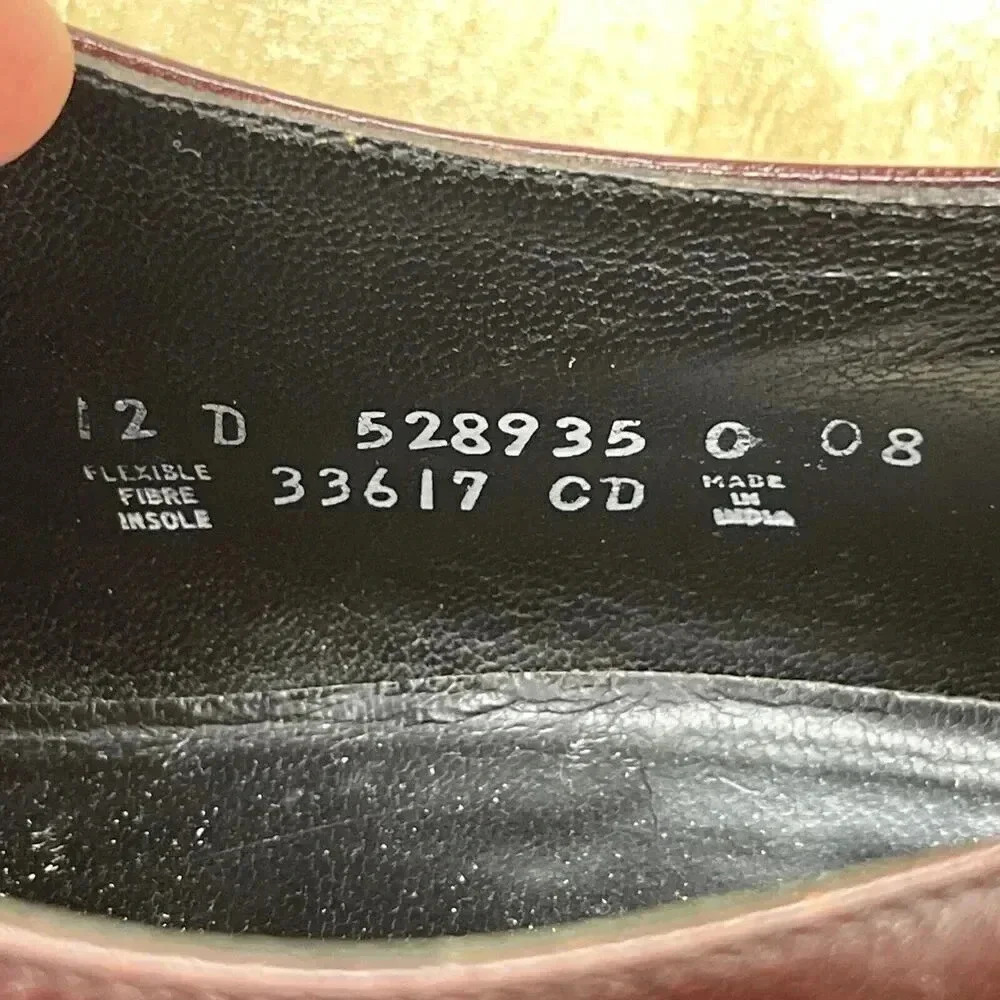 Florsheim Richfield The Florsheim Shoe Red Lace Up Size 12D 33617 Vintage - Picture 9 of 12